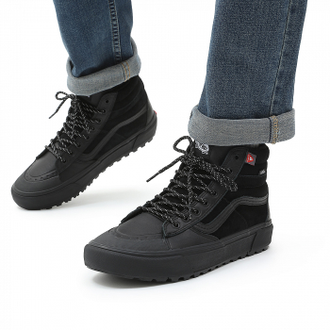 Vans sk8 black black best sale