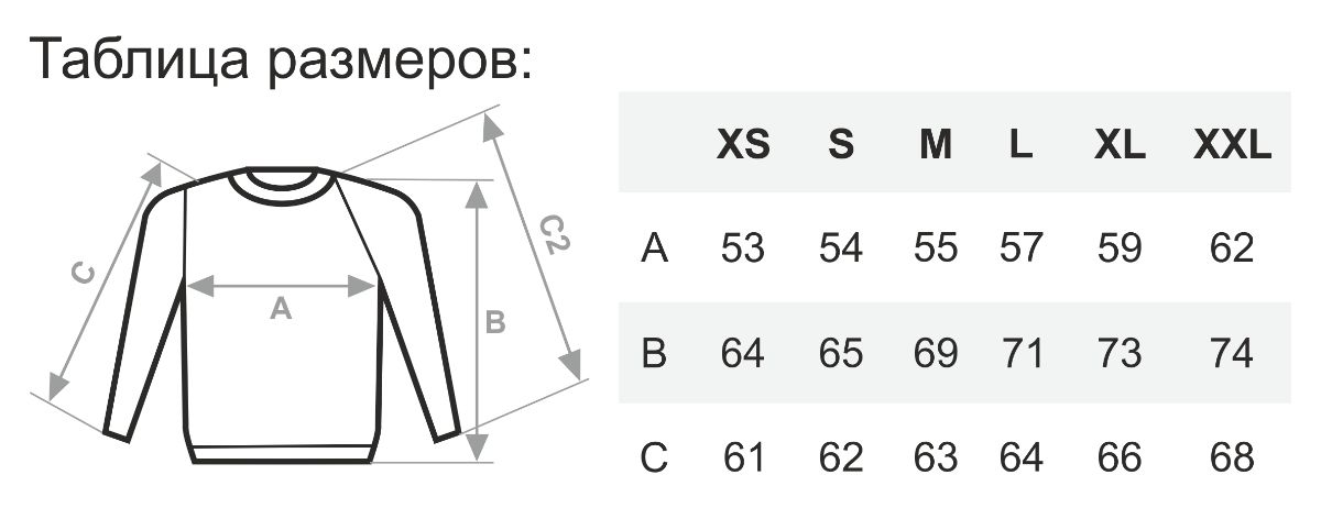 Таблица размеров