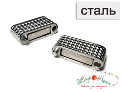 ПЛОСКАЯ МАГНИТНАЯ ЗАСТЁЖКА ИЗ НЕРЖАВЕЮЩЕЙ СТАЛИ  - 009  - 20*4,5мм - СТАЛЬ