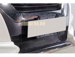 Защита радиатора Nissan Serena 2016-2019 black верх