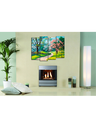 Модульная картина "Светлая тропинка. Сакура"