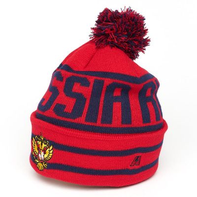 Шапка РОССИЯ красно-синяя 11372