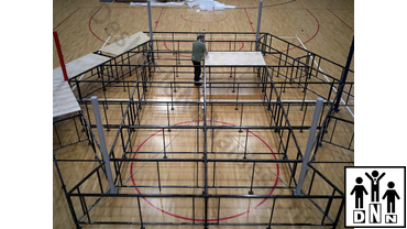 Шестиугольный ринг, гексагон, монтаж