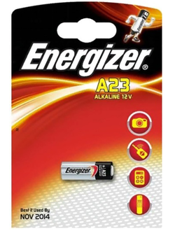 Батарейка A23 12B щелочная Energizer A23 в бластере 1 шт.