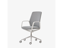 Стул с сетчатой спинкой Exa с 5-спицевой алюминиевой поворотной основой на роликах + газлифт купить