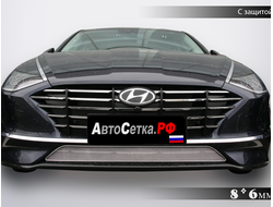 Premium защита радиатора для Hyundai Sonata (2021-)