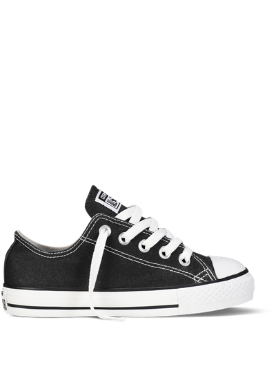 кеды Converse All Star Black черные низкие детские 7J235