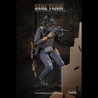 Американский морской котик с собакой - КОЛЛЕКЦИОННАЯ ФИГУРКА 1/6 SEAL TEAM NAVY SPECIAL FORCES (M029) - MINITIMES