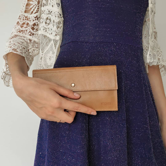 женский кошелек из натуральной кожи Flat от EZCASE