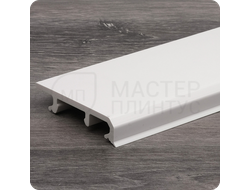 Плинтус с кабель-каналом Comfort Modern 80х16х2200 мм. Белый