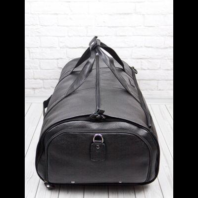 Кожаный портплед / дорожная сумка Milano black 
(арт. 4035-01)
