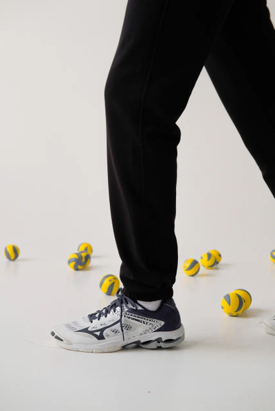 ШТАНЫ спортивные Volleylife размер (с 42-48) черный/графит