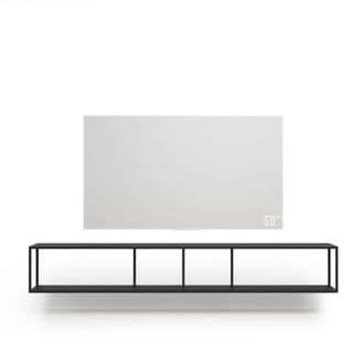 Тумба TV stand 200 lite black черный дуб матовый лак подвесной