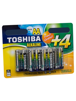 Батарейка щелочная Toshiba LR6/12BL 12 штук