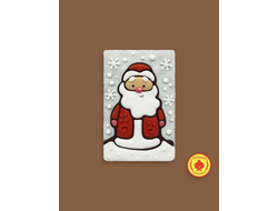 Купить пряник в шоколаде "Дед мороз в снежинках", 130 грамм, фото