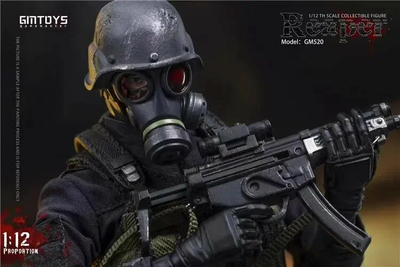 Ханк, лидер USS Alpha Team (Resident Evil, Обитель Зла) - Коллекционная фигурка 1/12 Reaper (GM520) - Gmtoys