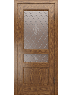 ЛАЙНДОР (УЛЬЯНОВСК)/ МОДЕЛЬ КАЛИНА-К/ ПОЛОТНО ОСТЕКЛЕННОЕ/ НАТУРАЛЬНЫЙ ШПОН ДУБА/ ТОН 45 (ДУБ НАТУРАЛЬНЫЙ РУСТИКАЛЬНЫЙ)