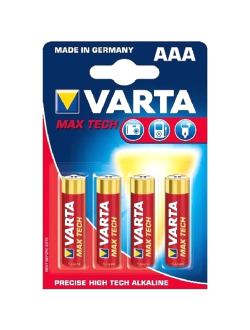 Батарейка AAA щелочная Varta LR3-4BL Longlife Max Power (Max Tech 4703) в блистере 4шт.