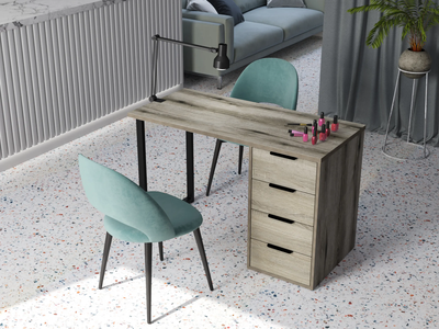 Стол С-400 дуб эвок/дуб сонома темный