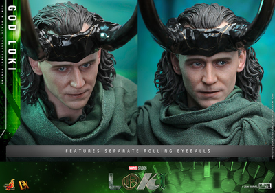 Бог времени Локи (Том Хиддлстон, "Локи") - Коллекционная фигурка 1/6 God Loki (DX40) - Hot Toys