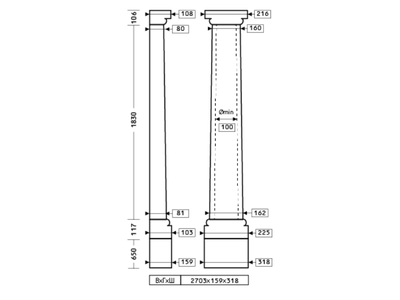 Полуколонна 1.10.101 - d162мм