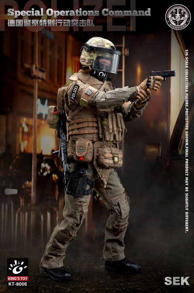Боец немецкого полицейского спецназа - КОЛЛЕКЦИОННАЯ ФИГУРКА 1/6 SEK Special Operations Command (KT-8006) - KING'S TOY