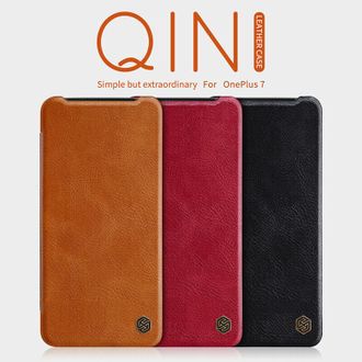 Чехол-книжка Nillkin QIN для OnePlus 7 (Черная)