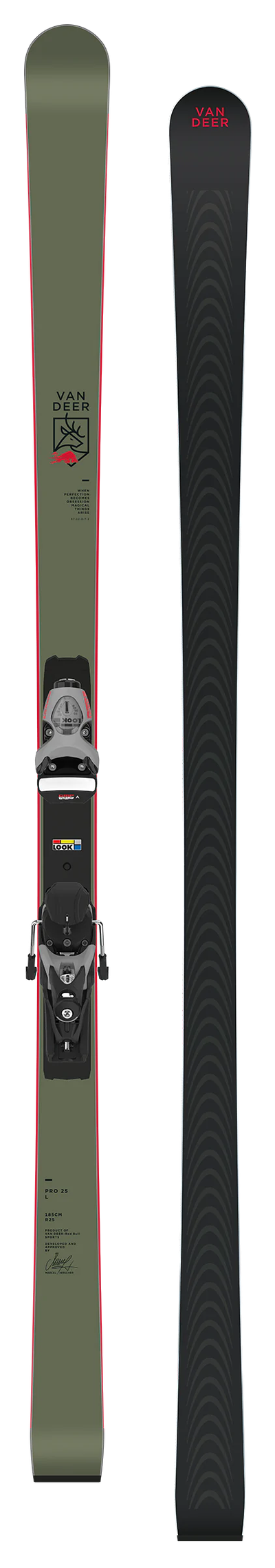 Сезон 24/25 Горные лыжи для слалома гиганта Van Deer PRO L Длина 185cm Радиус 25м + крепления SPX15