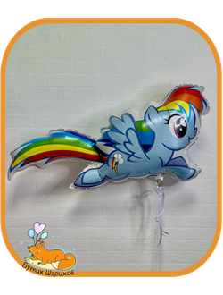 Пони радуга надутая гелием