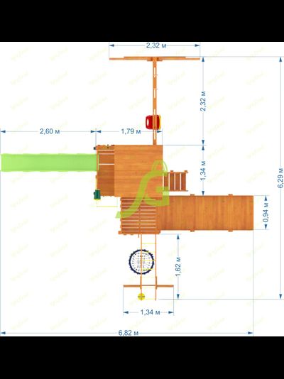 Детская площадка IgraGrad Крафт Pro 4 с зимней горкой