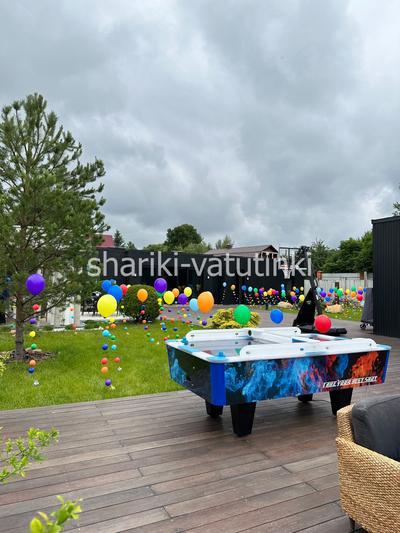 Шар цепочка с пузырями цвет ассорти (размер 12д)