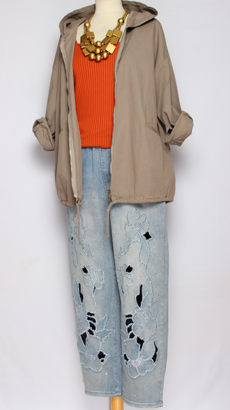 Ветровка  "ОДНОТОННАЯ" бежевая