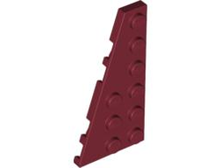 Wedge, Plate 6 x 3 Left, Dark Red (54384 / 4528043 / 4539069)