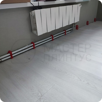 Плинтус для труб отопления ПВХ Smartprofile Aqua 20 мм.