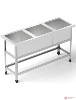 Ванна моечная ВМ-3-1850/630/850-э