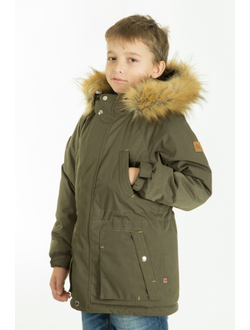 Зимняя детская куртка (хаки) размеры 32,34,36,38,40,42