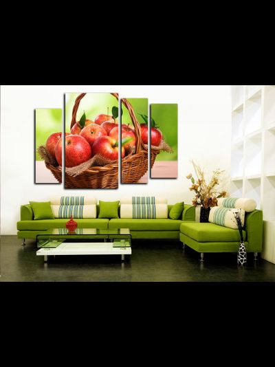 Модульная картина "Красное яблоки"