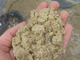 Образец мытого песка для заливки фундамента