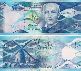 Барбадос 2 доллара 2013 г.