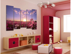 Модульная картина "Японские закаты"