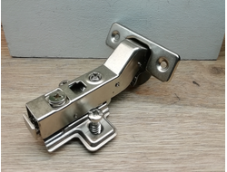 SALE Петля 45гр угловая, с доводчиком, с отв. планкой H-2 Clip On с евровинтами, Smartline Firmax