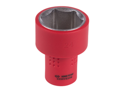 Головка торцевая диэлектрическая шестигранная 3/8", 24 мм KING TONY 3335VE24M