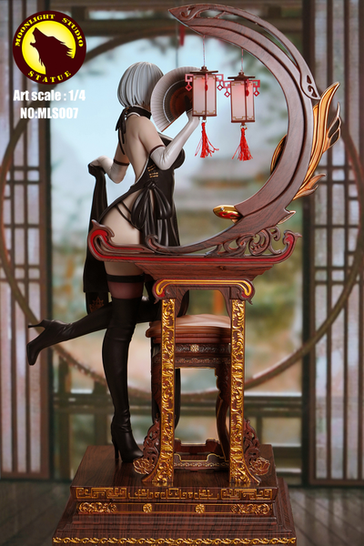 Андроид 2В в съемном платье (Nier: Automata) - КОЛЛЕКЦИОННАЯ СТАТУЯ 1/4  (MLS007) - MOONLIGHT STUDIO