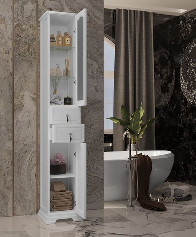 Пенал Opadiris Риспекто 30 белый матовый, правый