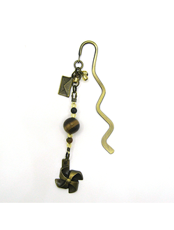 Закладка с тигровым глазом "Дует ветер"