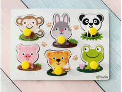 Рамка-вкладыш "Зверята-малышата"