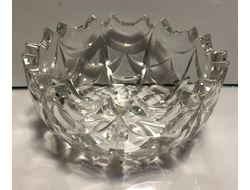 846-2/ Конфетница хрустальная, 18см, ЧССР