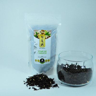 Черный чай с добавками "С имбирем" 100г