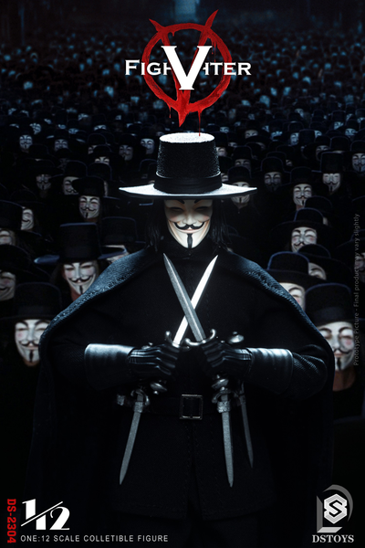 Ви («V» значит Вендетта) - Коллекционная фигурка 1/12 SCALE V fighter (DS-2304) - DSTOYS