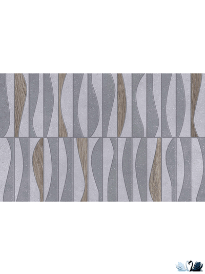Плитка Creto Misty grey 25 х 40 см серая настенная